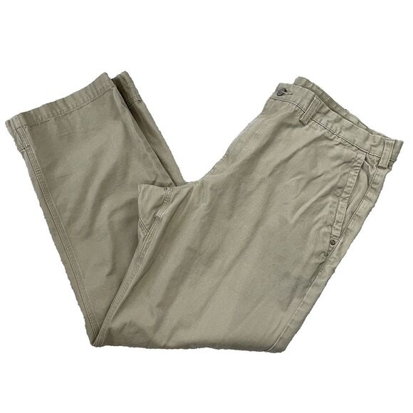 Duluth‎ Trading Pants Men's 40x32 Beige Standard Fit Work Wear Chinos - Picture 1 of 14
